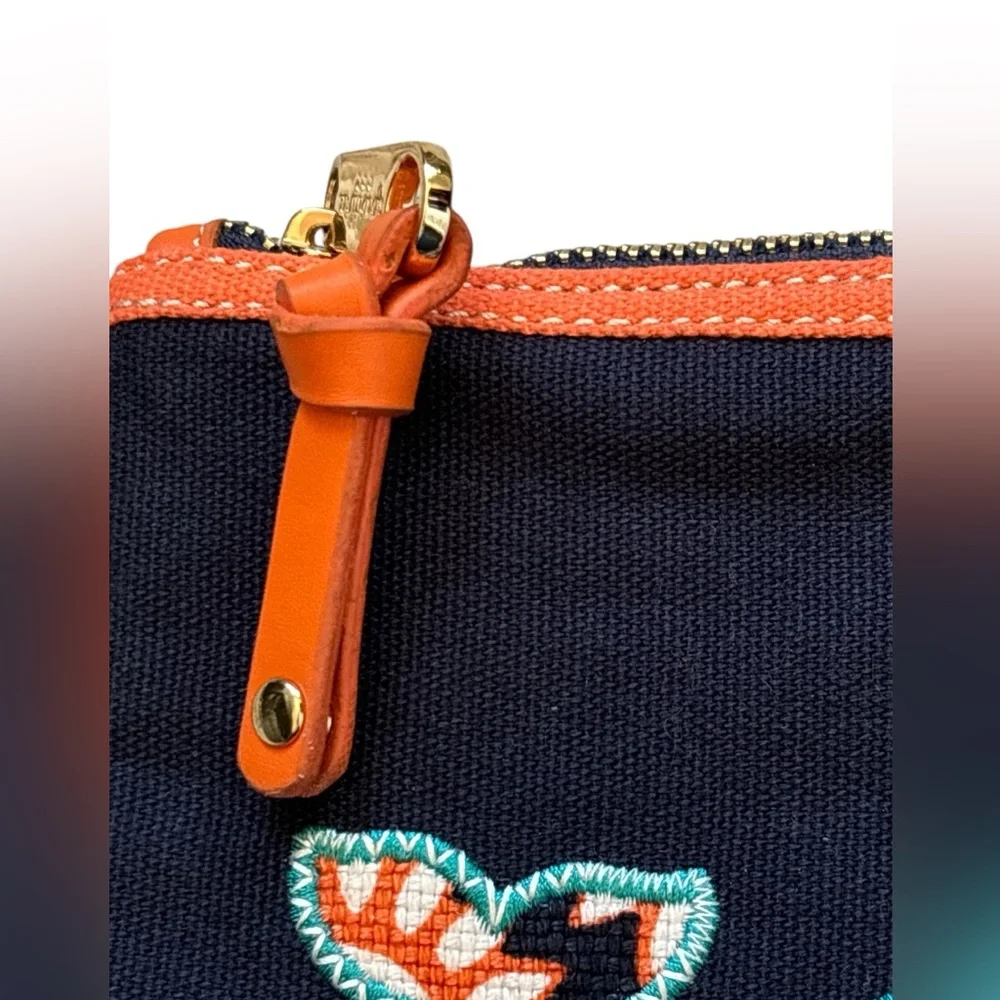 🧜🏻‍♀️Spartina 449 TYBEE Linen Whale Zip Case Bag - Picture 6 of 8